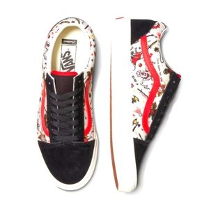 VANS X STRANGER THINGS CUSTOMS HELLFIRE CLUB OLD SKOOL